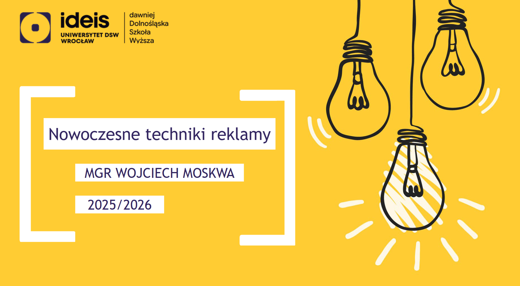 Nowoczesne techniki reklamy - W.Moskwa - 25/26L - CW - NST